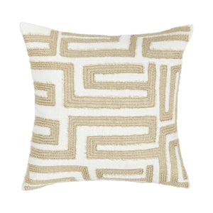 Villa Classics - Mateo 22" x 22" Pillow - Metallic Gold / Ivory