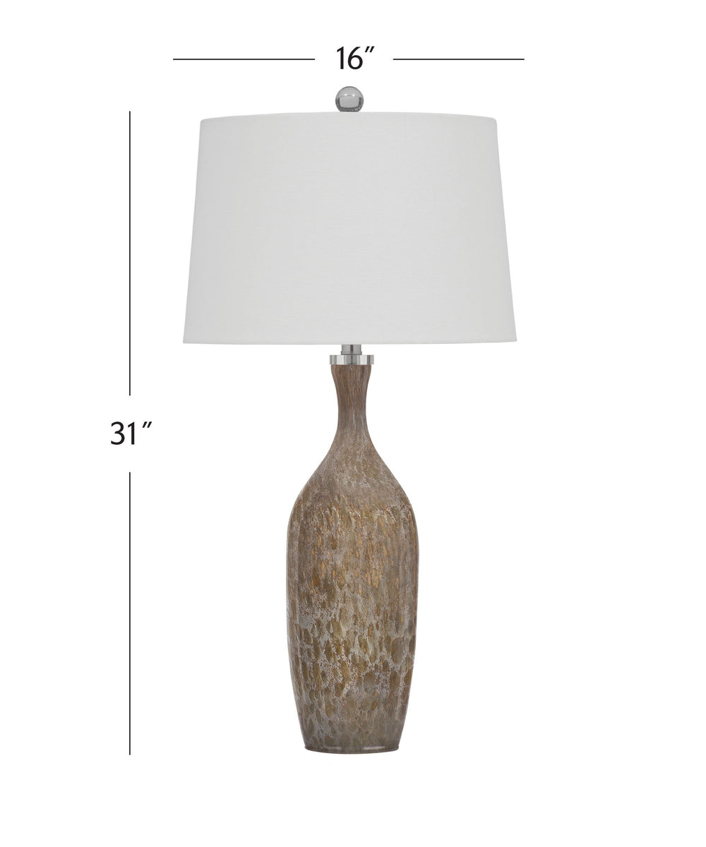 Greeley - Table Lamp - Dark Brown / White