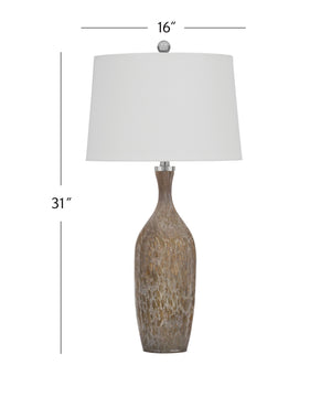 Greeley - Table Lamp - Dark Brown / White