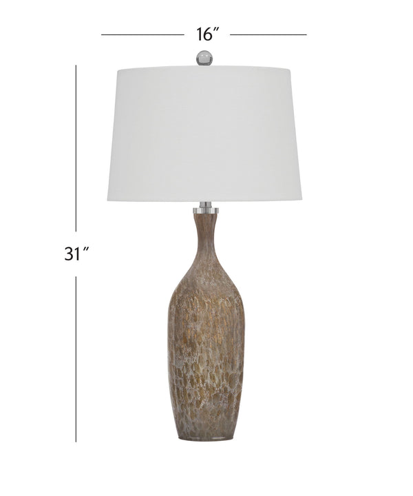 Greeley - Table Lamp - Dark Brown / White
