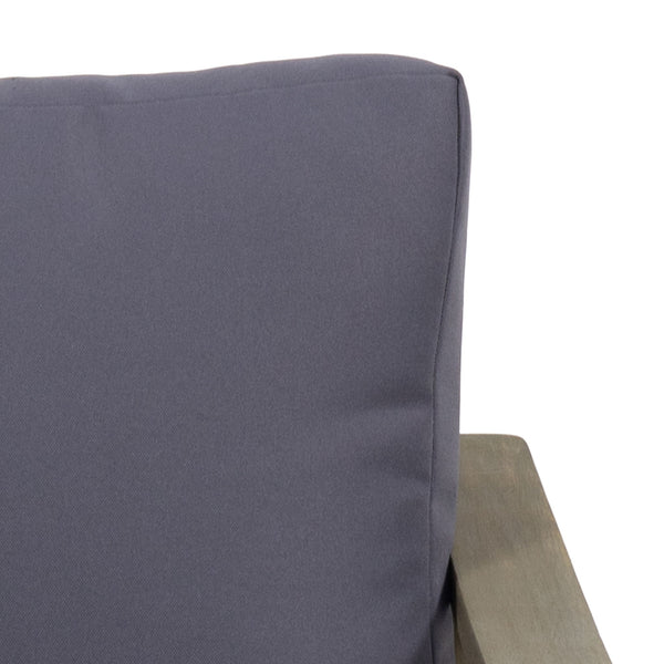 4 Person Outdoor Seating Group With Water Resistant Cushions - Dark Gray