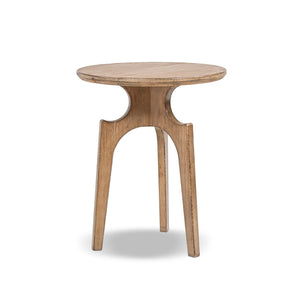 Carmel - Round Side Table - Antique Brown