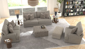 Zeke - Cocktail Ottoman - Cloud