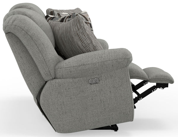 Trifecta - Sofa With 3 Recliners and Drop Down Table