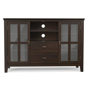 Artisan - Tall TV Media Stand - Dark Chestnut Brown