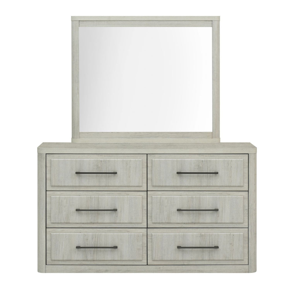 Modern Play - Dresser & Mirror - Natural White