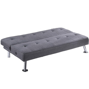 Tufted Sofa With USB Port For Living Room