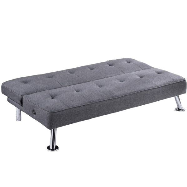 Tufted Sofa With USB Port For Living Room