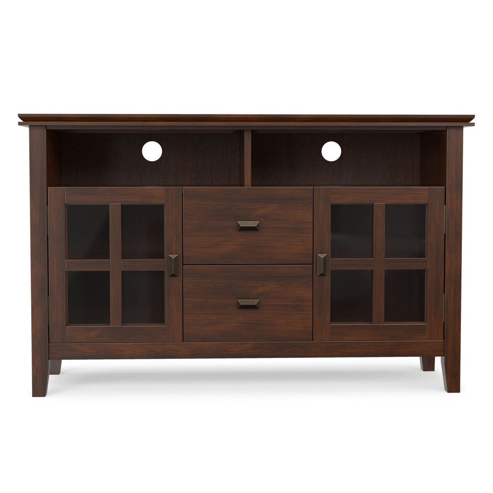 Artisan - TV Media Stand, Handcrafted - Russet Brown