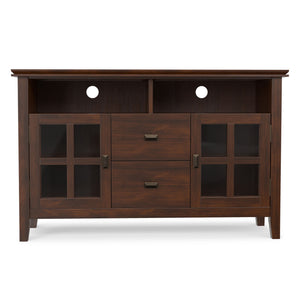 Artisan - TV Media Stand, Handcrafted - Russet Brown
