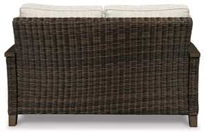 Paradise Trail - Loveseat w/Cushion - Medium Brown