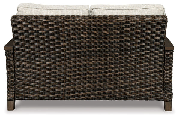 Paradise Trail - Loveseat w/Cushion - Medium Brown