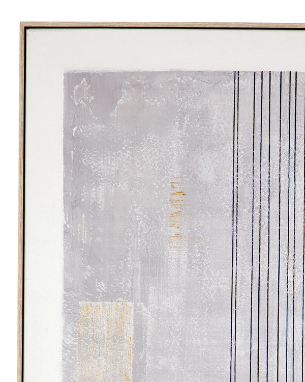 Razi Framed Canvas (Set of 3) - Gray