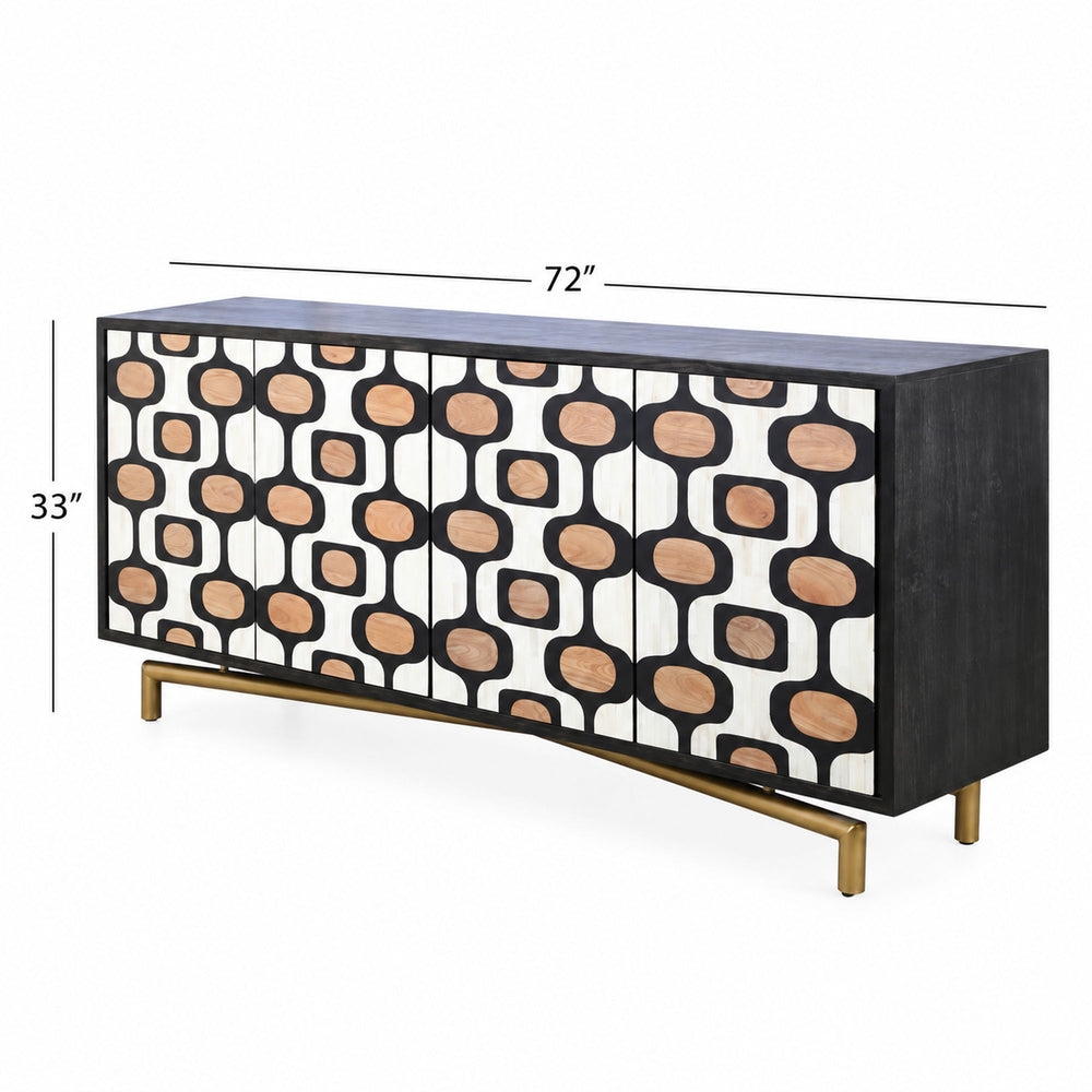 Paxton - Server - Ebony Mango / Ivory / Natural Mango