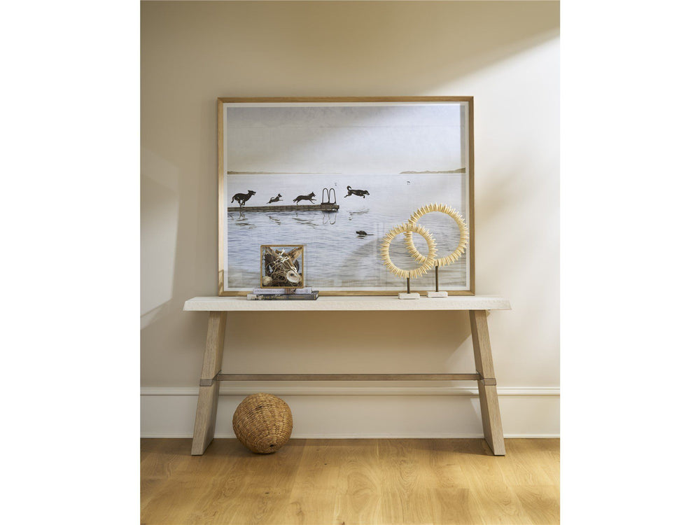 Oasis - Dockside Console Table - White / Beige