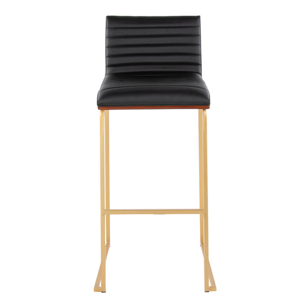 Mason Mara - Contemporary Versatile Desig Fixed Height Barstool (Set of 2)