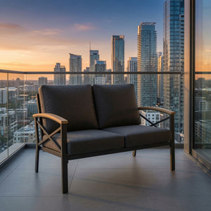 Outdoor Loveseat With Washable Cushions