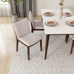 Laura - Mid-Century Modern Solid Wood Dining Chair (Set of 2)