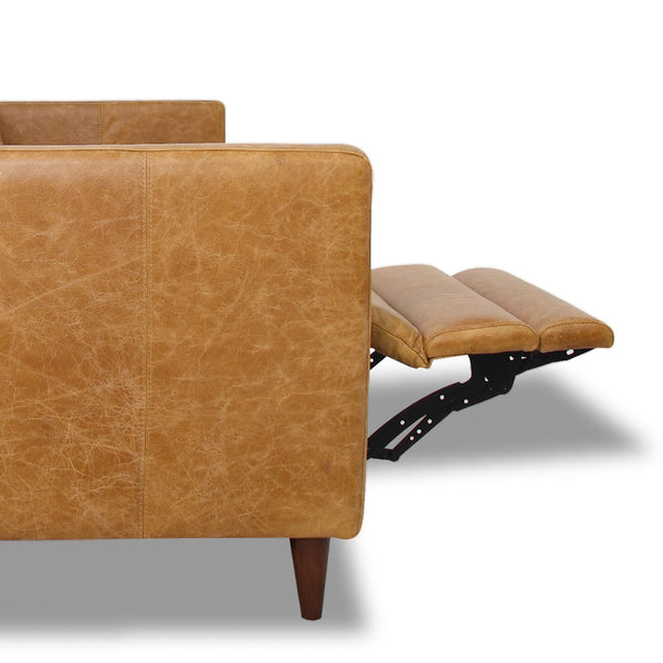 Christopher - Electric Inclining Sofa Left Facing - Tan