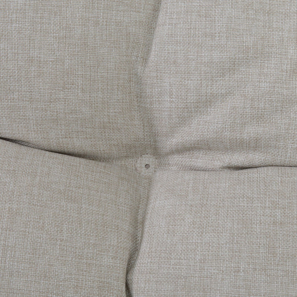 Patio Loveseat Sofa With Extra Thick Tufted Cushion - Brown