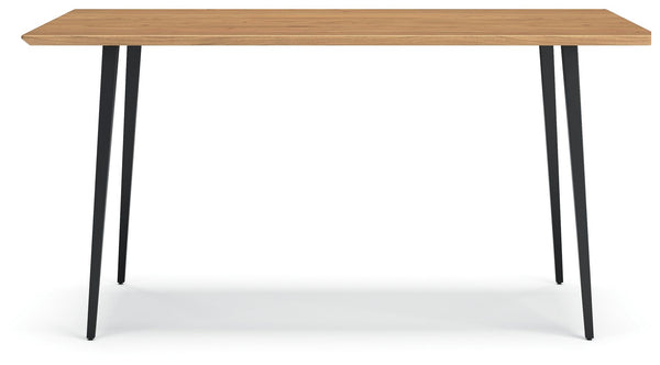 Gretlynn - Rectangular Dining Room Table - Black / Natural