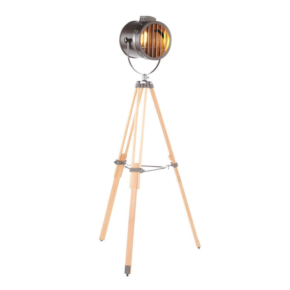 Ahoy - Industrial Floor Lamp - Natural / Antique