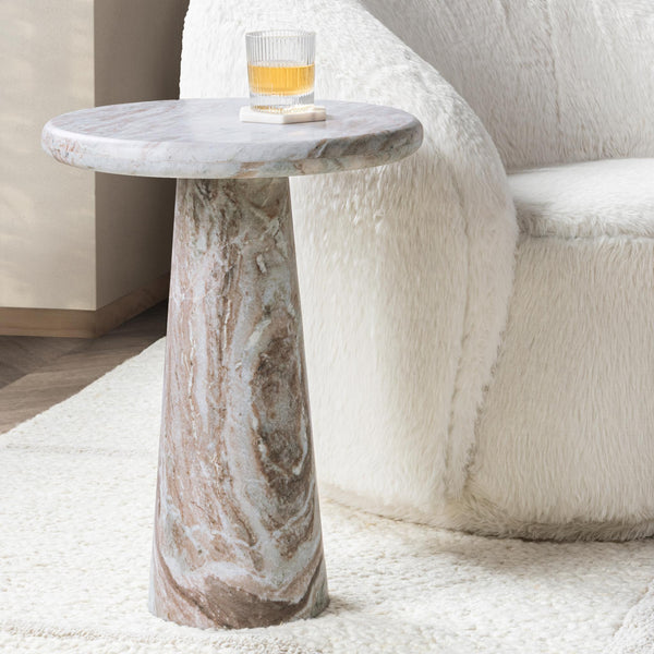 Huxley - Marble Round Accent Table