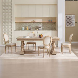 Upholstered With Round Back Dining Chairs (Set of 2)