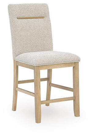 Lasinger - 5 Pc. - Counter Height Dining Table And 4 Barstools - Light Brown