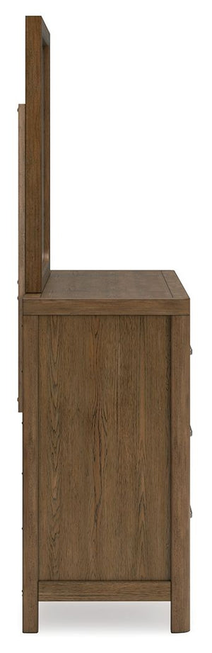 Cabalynn - Dresser And Mirror - Light Brown