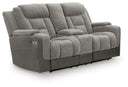 Mixed Motion - Power Reclining Loveseat With Console / Adjustable Headrest