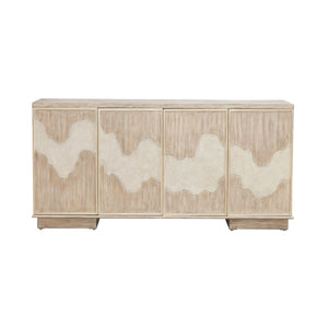 Terrace - 4 Door Accent Cabinet - Gravel