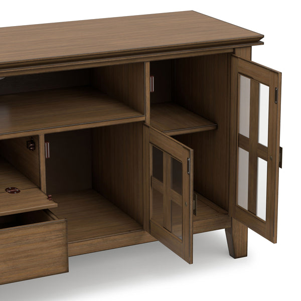 Artisan - TV Media Stand - Rustic Natural Aged Brown