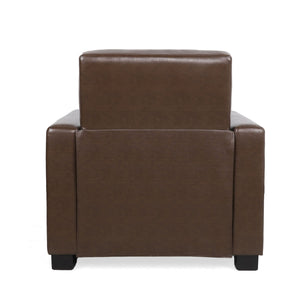 Langseth - Contemporary Tufted Pushback Recliner - Dark Brown