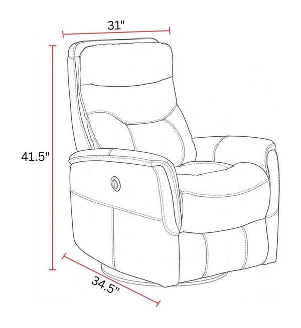 Gemini - Power Swivel Glider Recliner (Set of 2)