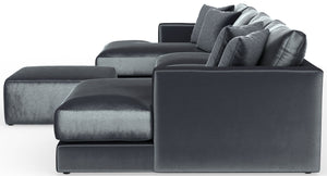 Remington - Modular Sofa And Cocktail Ottoman - Slate