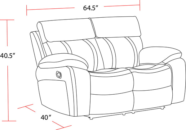 Theon - Manual Glider Reclining Sofa Set