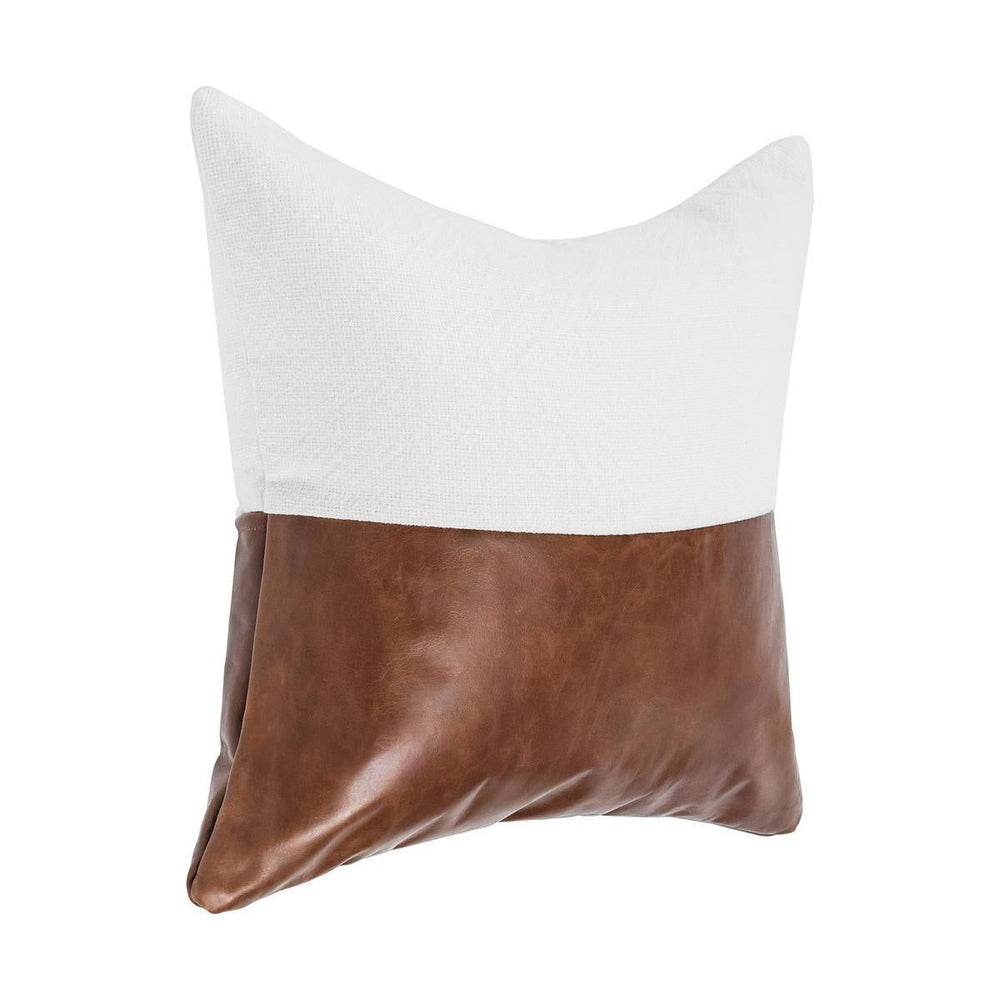 Canyon - 20" x 20" Pillow - Ivory / Kona Brown