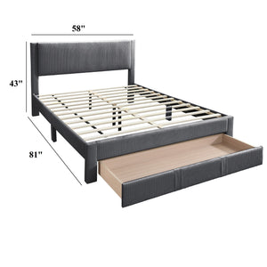 Contemporary Bed & Storage Drawer