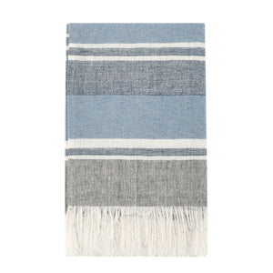 Lima - Throw - Capri Blue / Dark Gray