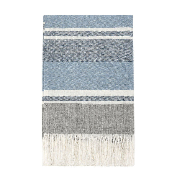 Lima - Throw - Capri Blue / Dark Gray