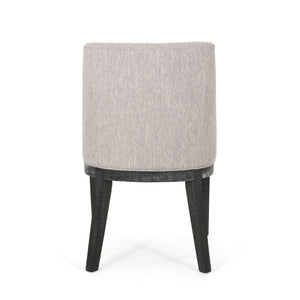 Modern Dining Chair With Durable Fabric Upholstery And Sturdy Wooden Frame (Set of 2)
