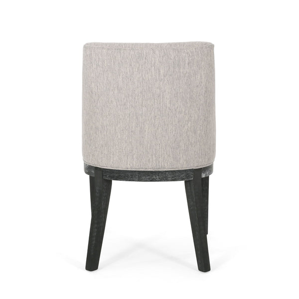 Modern Dining Chair With Durable Fabric Upholstery And Sturdy Wooden Frame (Set of 2)