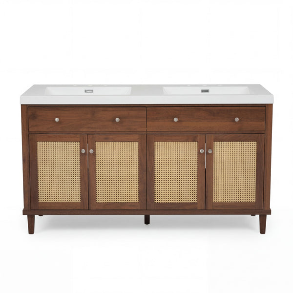 Bathroom Vanity With Double Sink, Large Storage Space