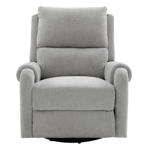 Manual Recliner Massage Chair With Swivel Rocker, 8 Massage Modes, Side Storage Pocket