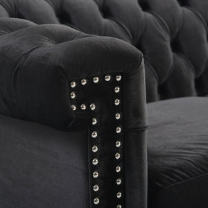 Chesterfield Style 3 Seater Sofa With Deep Button Tufting