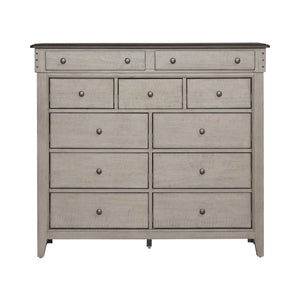 Ivy Hollow - 11 Drawer Chesser - Weathered Linen / Dusty Taupe