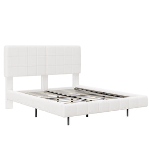 Floating Bed With Light, Soft Touch Surface