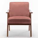Accent Chair, Classic Mid Century Modern For Extra Seating