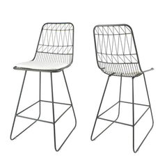 Yearning - Iron Counter Stool With Water Resistant Cushion